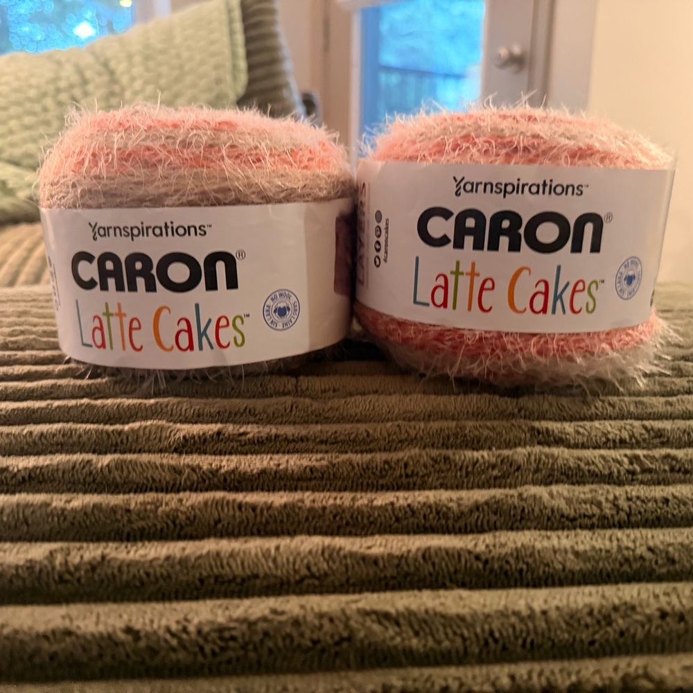 Caron Latte Cakes Soft Pink Multi-Texture Yarn - 2 Pack